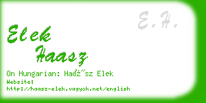 elek haasz business card